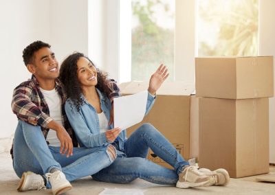 Couple Happy Because Of Property Acquisition